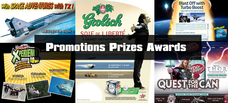 Contests, Promotions, Prizes & Awards