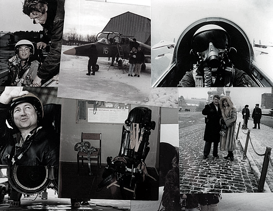 Client photos, the Kremlin sightseeing, practice MiG ejection seat