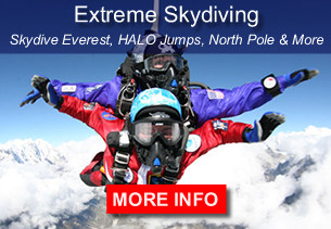 Make a high altitude skydive and experience extreme freefall & airtime