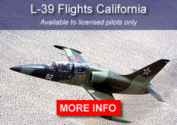 Fighter Jet Flights in the L-39 in California for Pilots Only