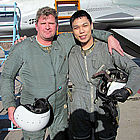 Karl is from the Philippines and flew a MiG-29 to the edge of space with Sokol Test Pilot Andrey Pechionkin.