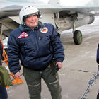 Shinya flew the MiG-29 in December. The MiG-29 flies the highest in cold weather.