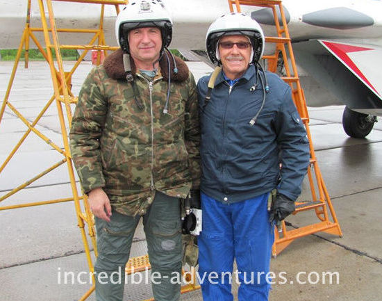 Robert flew a MiG-29 in Russia with Incredible Adventures and pilot Yuri Polyakov.