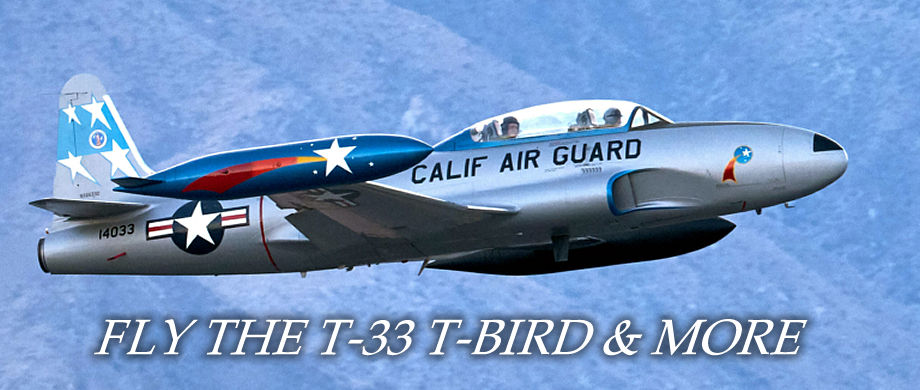 Fly the T-33 T-Bird over Palm Springs
