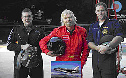 Richard Branson flies the English Electric Lightning at Thundercity South Africa