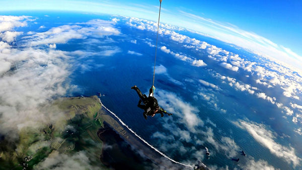Tandem skydive over Iceland