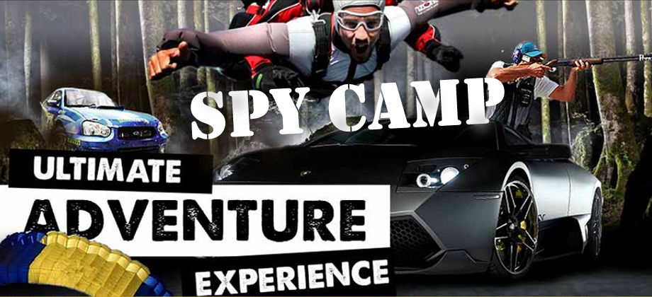 Spy Camp the Ultimate Adventure Experience. Race a car, drive a Lamborghini, shoots lots of guns, skydive