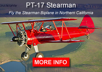 PT-17 Stearman Biplane flights over Northern California Wine Country