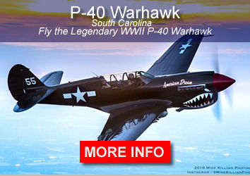 P-40 Warhawk flights over South Carolina