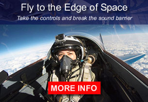 Fly to the edge of space. Take the controls and break the sound barrier.